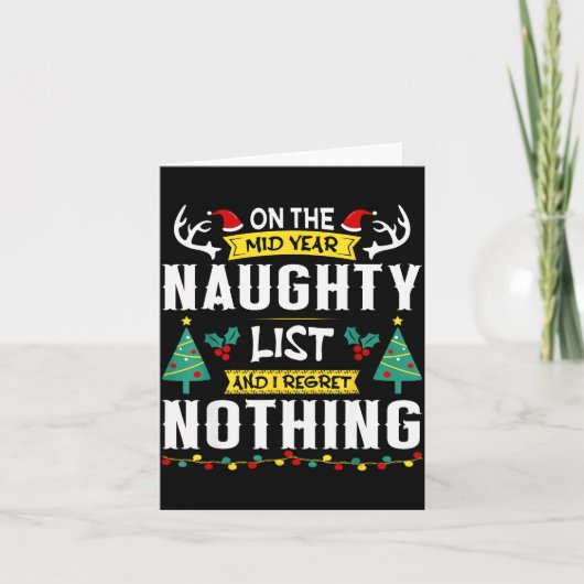 Funny Mid-year Christmas In July Beach Summer Chri Kaart (Voorkant)