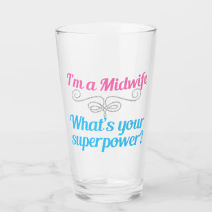 Funny Midoman Superheld Glas