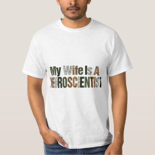 Funny Mijn vrouw is een neurowetenschapper shirt v