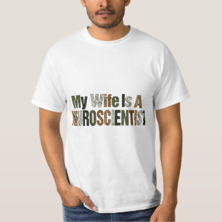 Funny Mijn vrouw is een neurowetenschapper shirt v