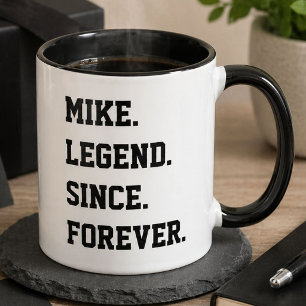 Funny Mike Legend Mok Gepersonaliseerde naam