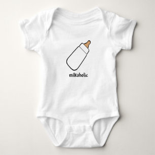 Funny Milkaholic baby shirt