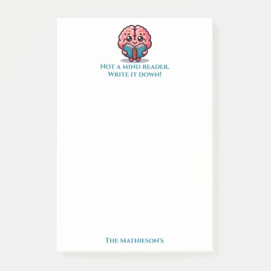 Funny Mind Reader Post-it® Notes (Voorkant)