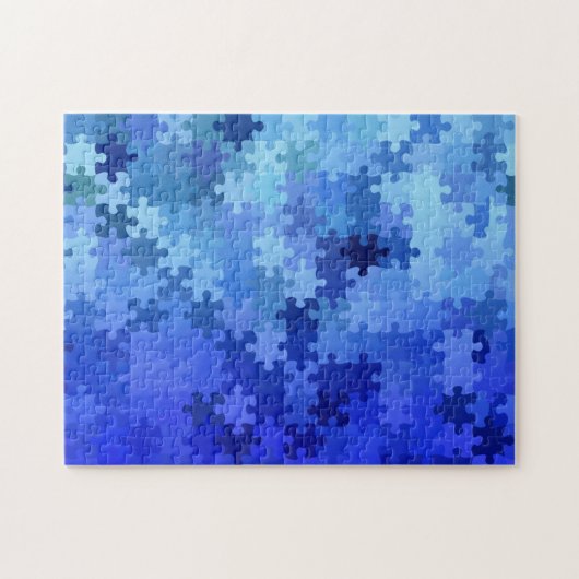 Funny Mind Teaser Puzzle of a Puzzle / Blue Legpuzzel (Horizontaal)