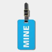 Funny Mine Blue Bagagelabel (Voorkant verticaal)