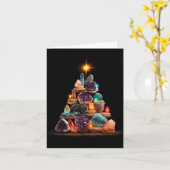 Funny Minerals Christmas Tree Graphic Crystals  Kaart (Gele Bloem)