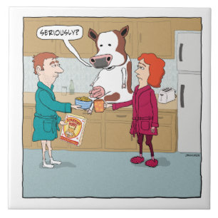 Funny Ming the Cow Tegeltje