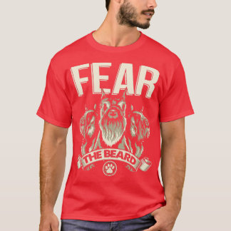 Funny Miniature Schnauzer vreest de baard T-shirt