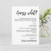 💍 Funny Minimalist Elegant Verandering van planne Save The Date (Staand voorkant)