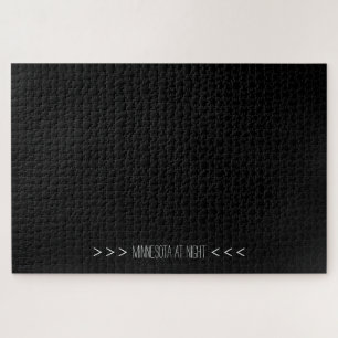 Funny Minnesota in acht moeilijke zwarte puzzel