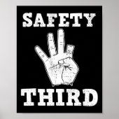 Funny Missing Finger Safety Derde Fireworks 7 juli Poster (Voorkant)