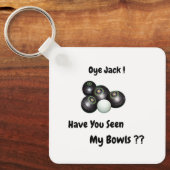 Funny Missing Lawn Bowls, Sleutelhanger (Voorkant)