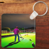 Funny Missing Lawn Bowls, Sleutelhanger (Achterkant)