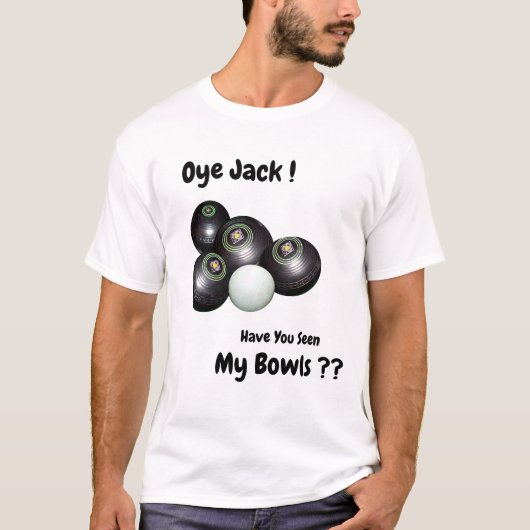 Funny Missing Lawn Bowls, Tshirt (Voorkant)