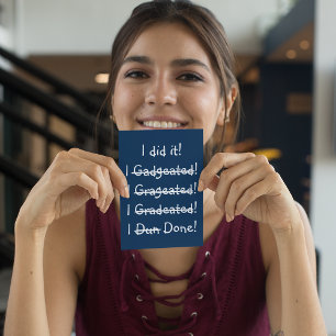 Funny Misspelling Graduy Party Invitation Kaart