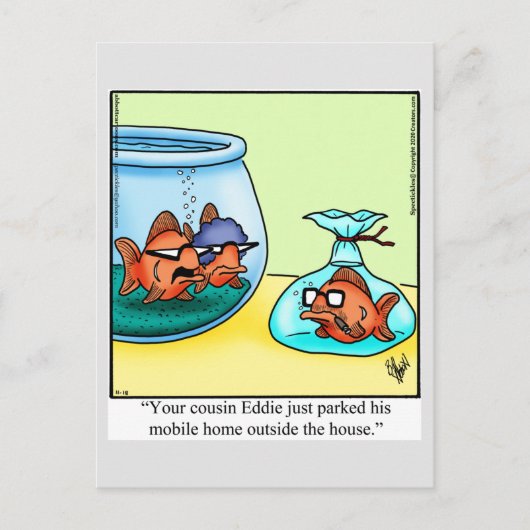 Funny Mobile Home Humour Carte postale (Devant)