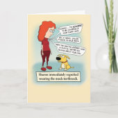 Funny Mock Turtleneck Birthday Kaart (Voorkant)