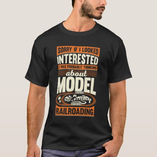 Funny Model Railroading Train Collector Cadeft T-shirt (Voorkant)