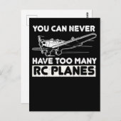 Funny Model Vliegtuig Pilot RC Plane Briefkaart (Voorkant / Achterkant)