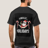 Funny Modern Christmas T-Shirt | Santa Design (Dos)