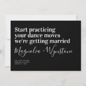 Funny Modern Typography Wedding Save the Date (Voorkant)