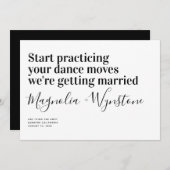 Funny Modern Typography Wedding Save The Date (Voorkant / Achterkant)