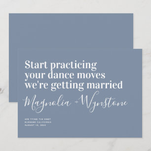 Funny Modern Typography Wedding Save the Date