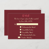 Funny moderne persoonlijke trouw uitnodiging RSVP (Voorkant / Achterkant)