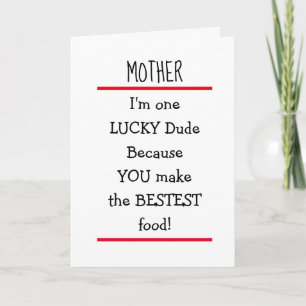 Funny Moeder Cheeky Verse Happy Mothers Dag Kaart