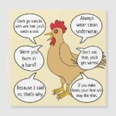 Funny moeder Hen Advice Moederdag (Voorkant)