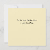 Funny moeder Hen Advice Moederdag (Achterkant)