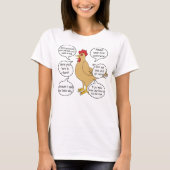 Funny moeder Hen Advice Moederdag T-shirt (Voorkant)