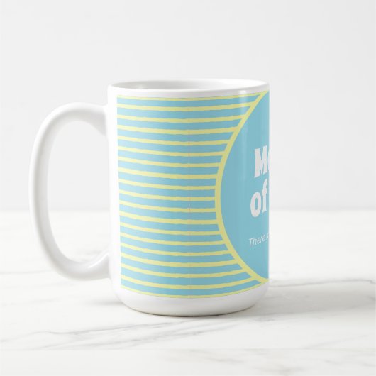 Funny Moeder van Twins Pastel Stripes Coffee Mok (Links)