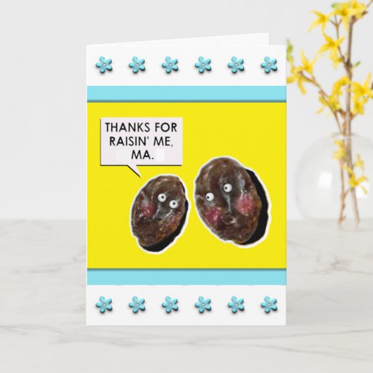 Funny Moederdag Card Kaart (Gele Bloem)