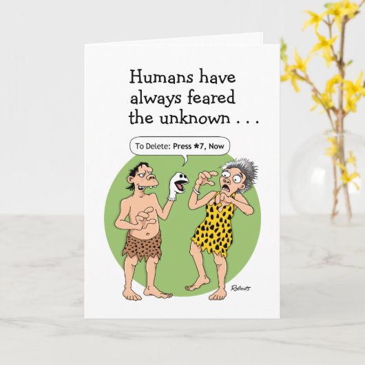 Funny Moederdag Kaart (Gele Bloem)