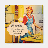 Funny Moederdag  Magnet Magneet (Voorkant)