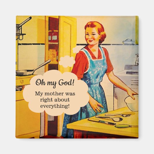 Funny Moederdag Magnet Magneet (Voorkant)