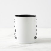 Funny Moederdag Quote Modern Black and White Mok (Midden)