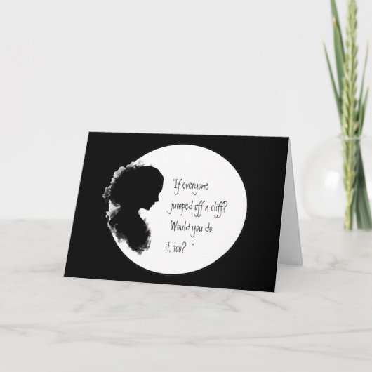 Funny Moederdag Verse Momism voor mam Kaart (Voorkant)