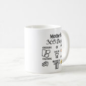 Funny Moeder's 365 dagen Mok van de Koffie van Tak (Voorkant rechts)