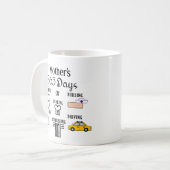 Funny Moeder's 365 dagen Mok van de Koffie van Tak (Voorkant links)
