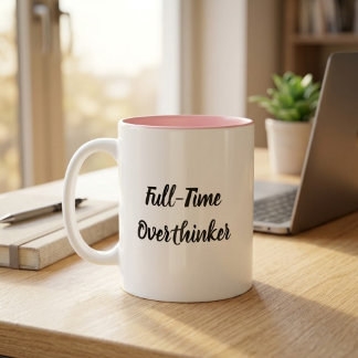 Funny mok voor fulltime overdenkers
