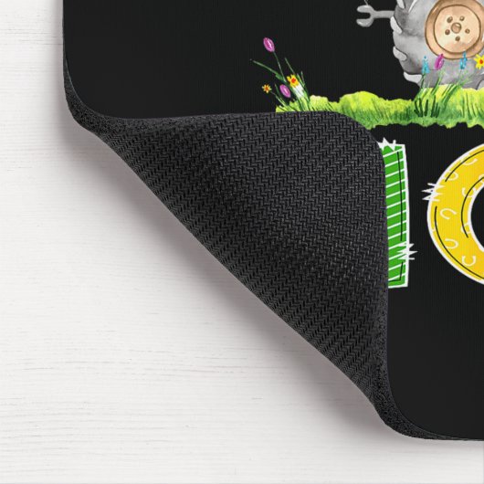 Funny Mom Birthday Boy Tractor Farm Truck Matching Muismat (Hoek)