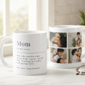 Funny Mom Definition Mug With Photo Grid