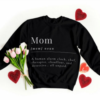 Funny Mom Definition Shirt – onbetaalde superheld
