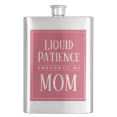 Funny Mom Humor Quote Custom Modern Monogram Flacon (Voorkant)