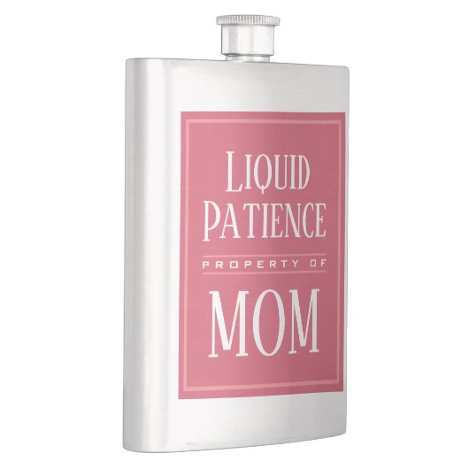 Funny Mom Humor Quote Custom Modern Monogram Flacon (Rechts)