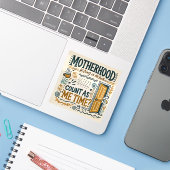 Funny Mom Magnet - Moederschap: Verstoppen in het  Sticker (Laptop met iPhone)