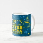 Funny Mom Survival Mug 2026, Tired Mom Mug (Devant droit)