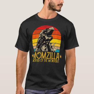 Funny Momzilla Momster Retro  moederdag T-shirt